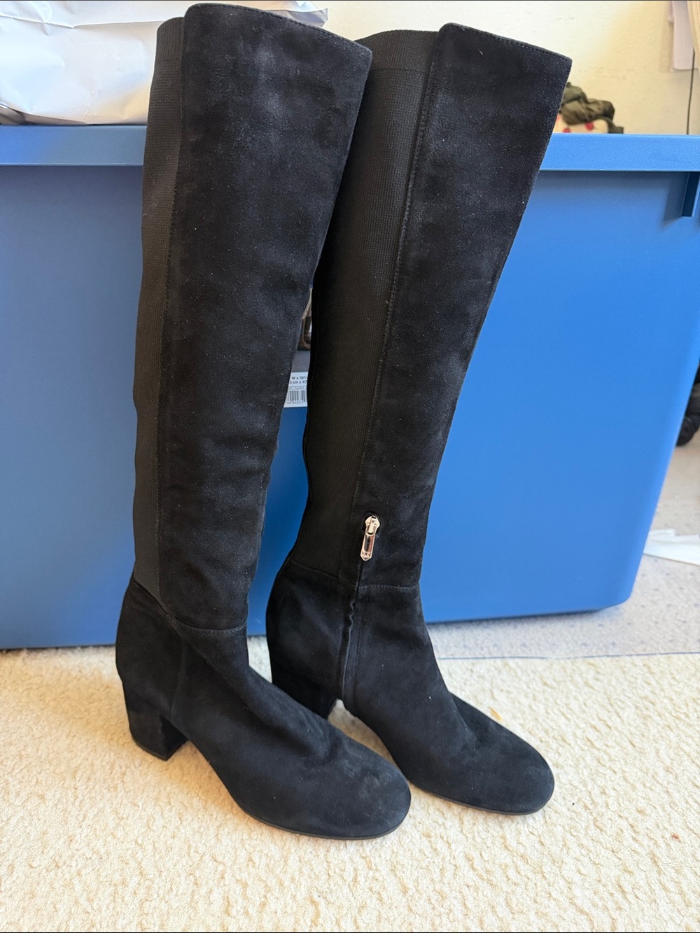 Sam Edelman Valda Knee-High Suede Boots.